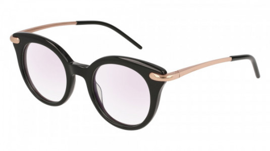 Pomellato PM0041O Eyeglasses, BLACK with GOLD temples