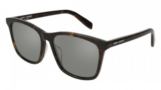 Saint Laurent SL 205/K Sunglasses, 002 - HAVANA with SILVER lenses