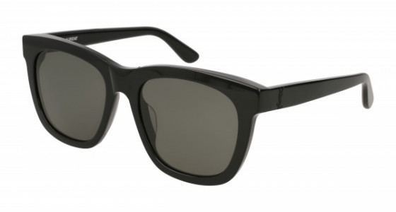 Saint Laurent SL M24/K Sunglasses, 001 - BLACK with GREY lenses
