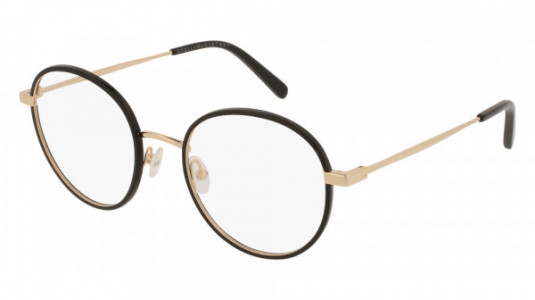 Stella McCartney SC0091O Eyeglasses, BLACK with GOLD temples
