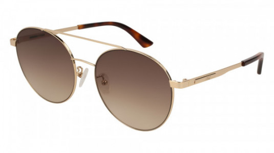 McQ MQ0107SK Sunglasses, 004 - GOLD with BROWN lenses