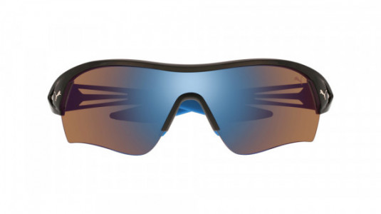 Puma PU0090S Sunglasses, 008 - BLACK with BLUE lenses