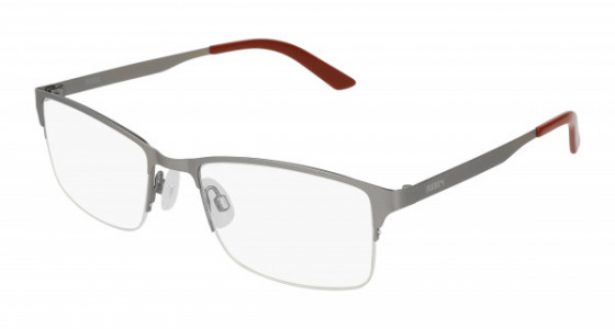 Puma PE0028O Eyeglasses, 004 - GUNMETAL with TRANSPARENT lenses