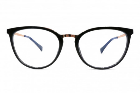 Eyecroxx EC515T Eyeglasses, C1 Black Lilac Gold