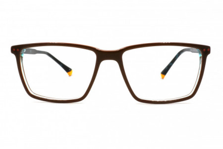 Eyecroxx EC522A Eyeglasses, C2 Khaki Orange Demi