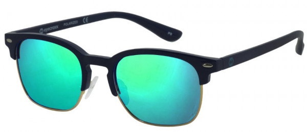 Eyecroxx ECKS1703 Sunglasses, C3 Gold Navy/Ice Blue Mirror