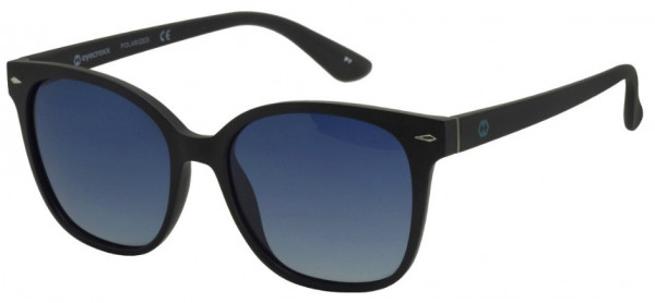 Eyecroxx ECS1720 Sunglasses, C3 Mat Black/Gradient Blue Grey