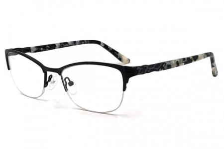 Italia Mia IM766 Eyeglasses, Black Pearl Marble