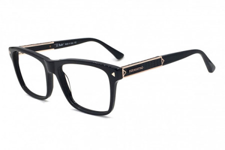 Pier Martino PM5693 Eyeglasses, C1 Black Gold Leather