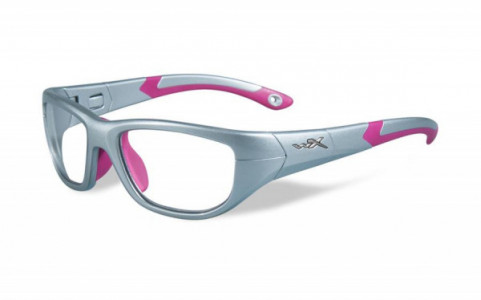 Wiley X YOUTH FORCE  WX VICTORY Sunglasses, (YFVIC01) VICTORY SILVER / MAGENTA FRAME