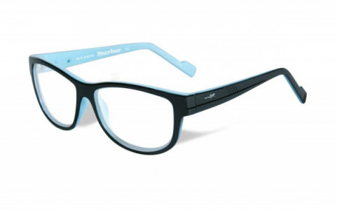 Wiley X WX MARKER Eyeglasses, (WSMAR05) MARKER GLOSS BLACK W SKY BLUE FRAME