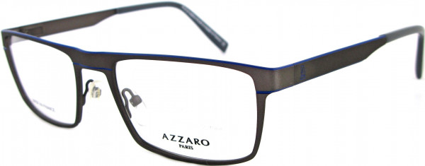 Azzaro AZ31028 Eyeglasses, C1 GUNMETAL/BLUE