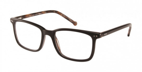 Colors In Optics C1050 SENATOR Eyeglasses, OXHRN BLACK/WALNUT GRAIN
