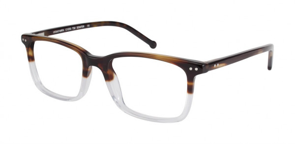 Colors In Optics C1050 SENATOR Eyeglasses, TSX TORTOISE TO CRYSTAL FADE