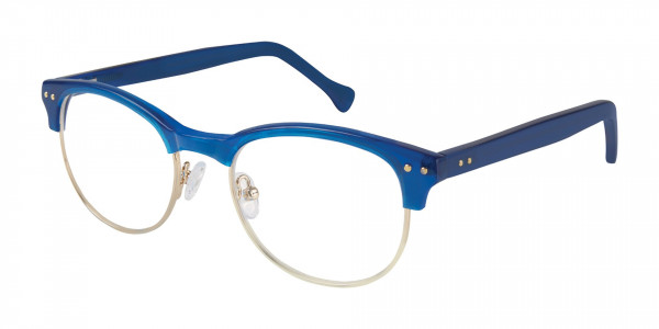 Colors In Optics C1058 DELANCEY Eyeglasses, BL BLUE/GOLD