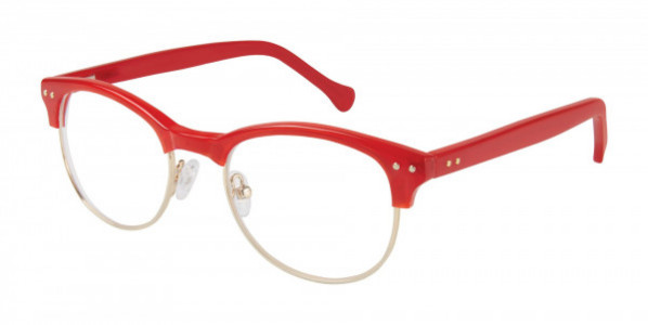 Colors In Optics C1058 DELANCEY Eyeglasses, RD RED/GOLD