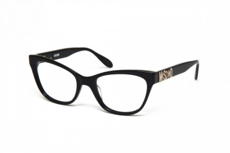 Moschino MO299V Eyeglasses, 01 SHINY BLACK