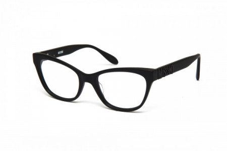 Moschino MO299V Eyeglasses, 02 BLACK/MATTE BLACK