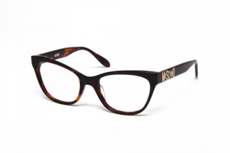 Moschino MO299V Eyeglasses, 04 SHINY HAVANA