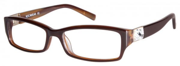 Rocawear RO309 Eyeglasses, BRNM TORTOISE/CARAMEL MARBLE