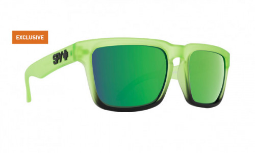 Spy Optic Helm Colors Sunglasses, Translucent Green/Black Fade / Gray with Green Spectra