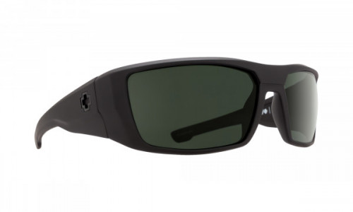 Spy Optic Dirk Sunglasses, Soft Matte Black / Happy Gray Green Polar