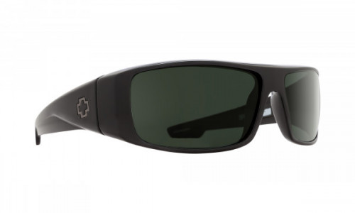 Spy Optic Logan Sunglasses, Black / Happy Gray Green Polar