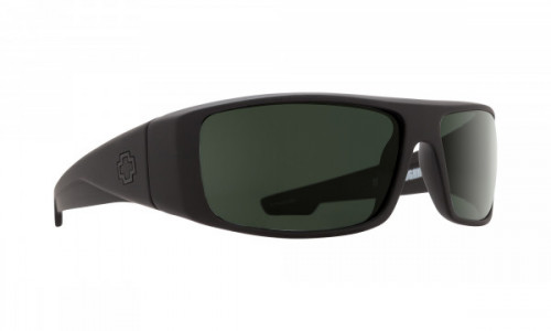Spy Optic Logan Sunglasses, Soft Matte Black / Happy Gray Green Polar