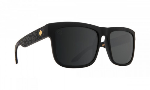 Spy Optic Discord Sunglasses, Matte Black Leopard / Happy Gray Green w/ Silver Flash