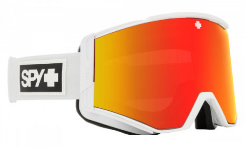 Spy Optic Ace Snow Goggle Sports Eyewear, Matte White / HD Plus Bronze w/ Red Spectra Mirror + HD Plus LL Yellow w/ Green Spectra Mirror