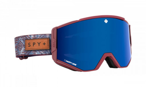 Spy Optic Ace Snow Goggle Sports Eyewear, Native Nature Red / Happy Rose with Dark Blue Spectra (VLT:13%) + Happy Light Gray Green with Lucid Red (VLT:54%)