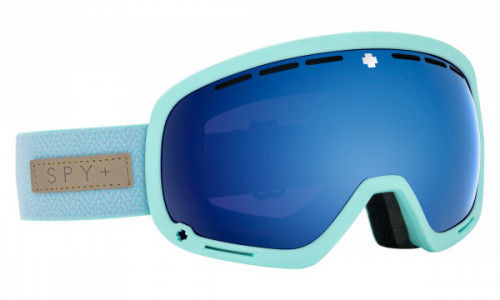 Spy Optic Marshall Snow Goggle Sports Eyewear, Herringbone Mint / HD Plus Rose wDark Blue Spectra Mirror-HD Plus LL Light Gray Green wRed Spectra Mirror