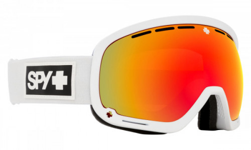 Spy Optic Marshall Snow Goggle Sports Eyewear, Matte White / HD Plus Bronze w/ Red Spectra Mirror + HD Plus LL Yellow w/ Green Spectra Mirror