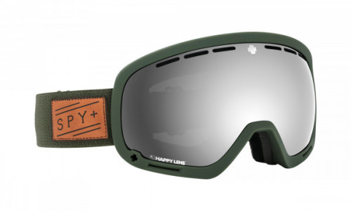 Spy Optic Marshall Snow Goggle Sports Eyewear, Herringbone Olive / Happy Gray Green with Silver Spectra (VLT:17%) + Happy Yellow with Lucid Green (VLT:53%)