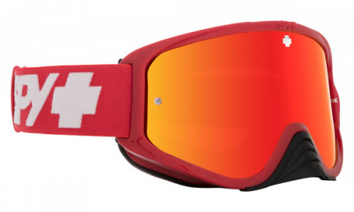 Spy Optic Woot Race Mx Goggle Sports Eyewear, Checkers Red / HD Smoke with Red Spectra Mirror - HD Clear