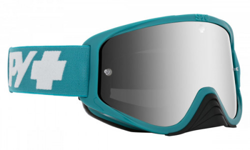 Spy Optic Woot Race Mx Goggle Sports Eyewear, Checkers Teal / HD Smoke with Silver Spectra Mirror - HD Clear