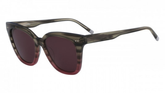 Calvin Klein CK4359S Sunglasses, (022) STRIPED SMOKE ROSE