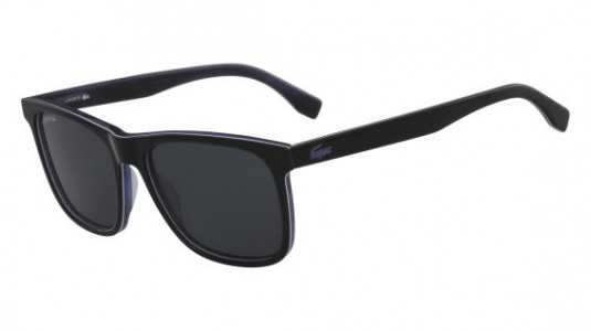 Lacoste L875SP Sunglasses, (001) BLACK/WHITE/BLUE