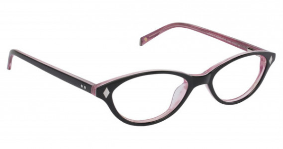 Lisa Loeb Truthfully Eyeglasses, Black/Cotton Candy (C3)