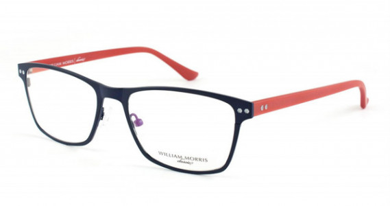 William Morris WMLENN Eyeglasses, Blu/Rst (C2)
