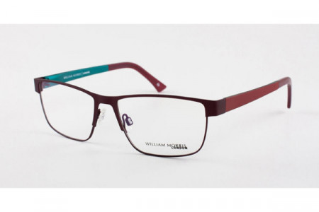 William Morris WM2246 Eyeglasses, BURGUNDY/AQUA (C3) - AR COAT