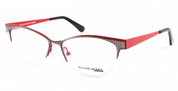 William Morris WM1504 Eyeglasses, Silver/ Red (C2)