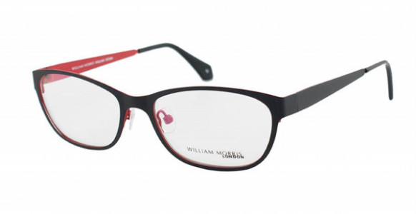 William Morris WM1007 Eyeglasses, BLK/RED (C3) - AR COAT