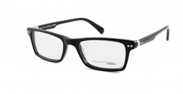 William Morris WL9076 Eyeglasses, SHINY BLACK/SILVER HINGE (C1) - AR COAT