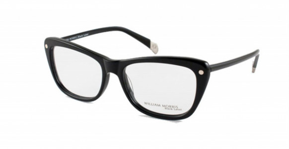 William Morris BL100 Eyeglasses, Shiny Black/Silver Dot (C1) - Ar Coat