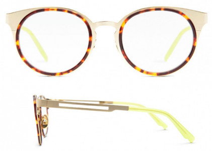 Coco and Breezy Coco and Breezy Cornell Eyeglasses, 101 Shiny Gold-Tortoise