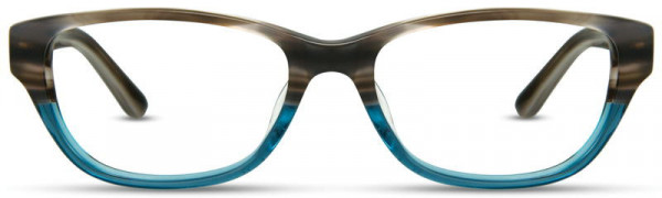 Scott Harris SH-286 Eyeglasses, 2 - Smoke Horn / Blue