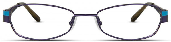 Scott Harris SH-287 Eyeglasses, 2 - Plum / Turquoise