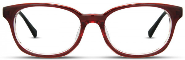 Scott Harris SH-293 Eyeglasses, 2 - Red / Crystal / Black