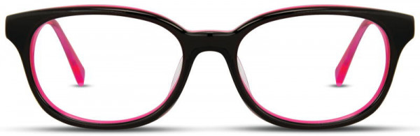 Scott Harris SH-293 Eyeglasses, 3 - Black / Hot Pink